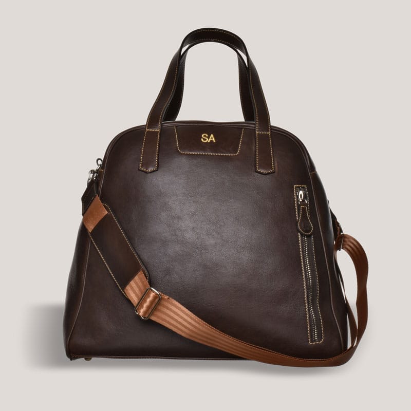 Bespoke Heritage Motorsport Helmet Bag Tuscan Heritage Brown 7