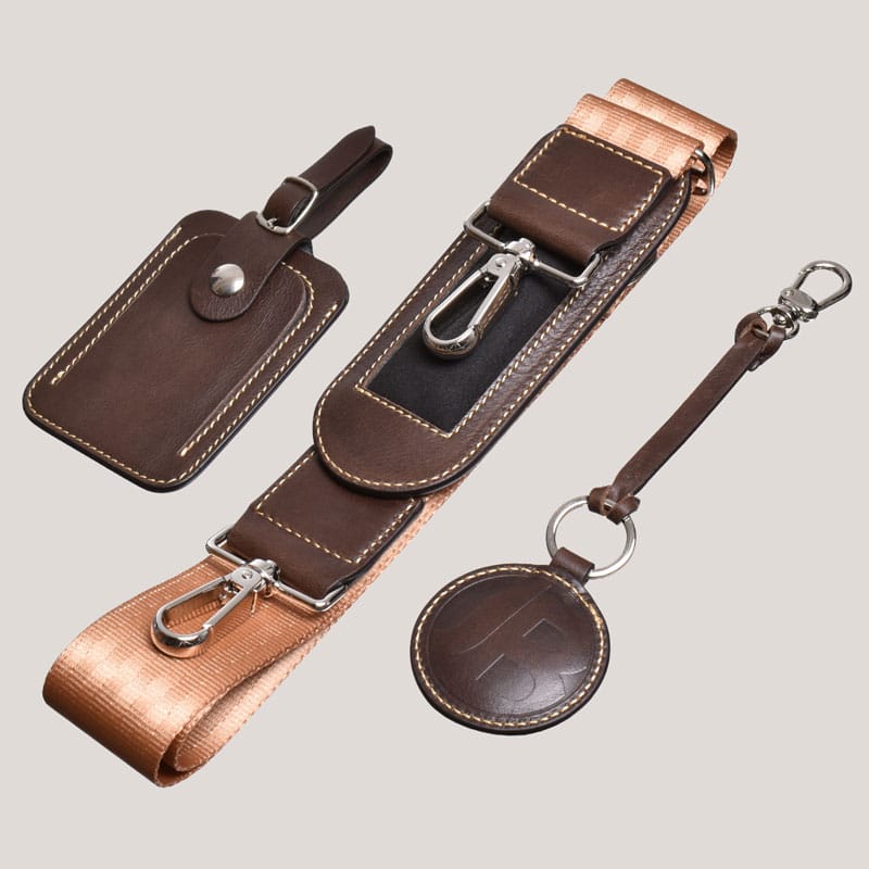 Bespoke Heritage Motorsport Helmet Bag Tuscan Heritage Brown 9