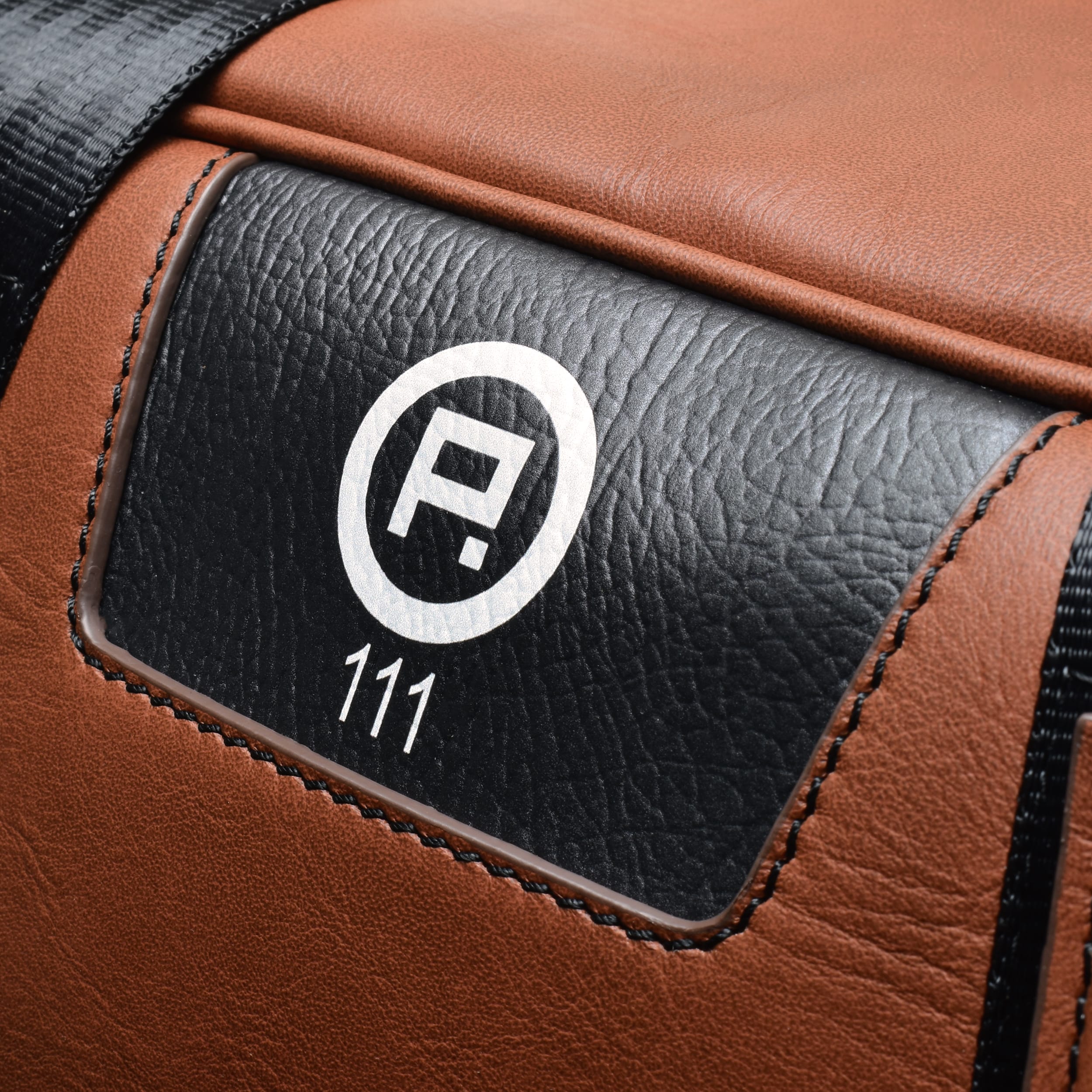 helmet bag prdc brown initials