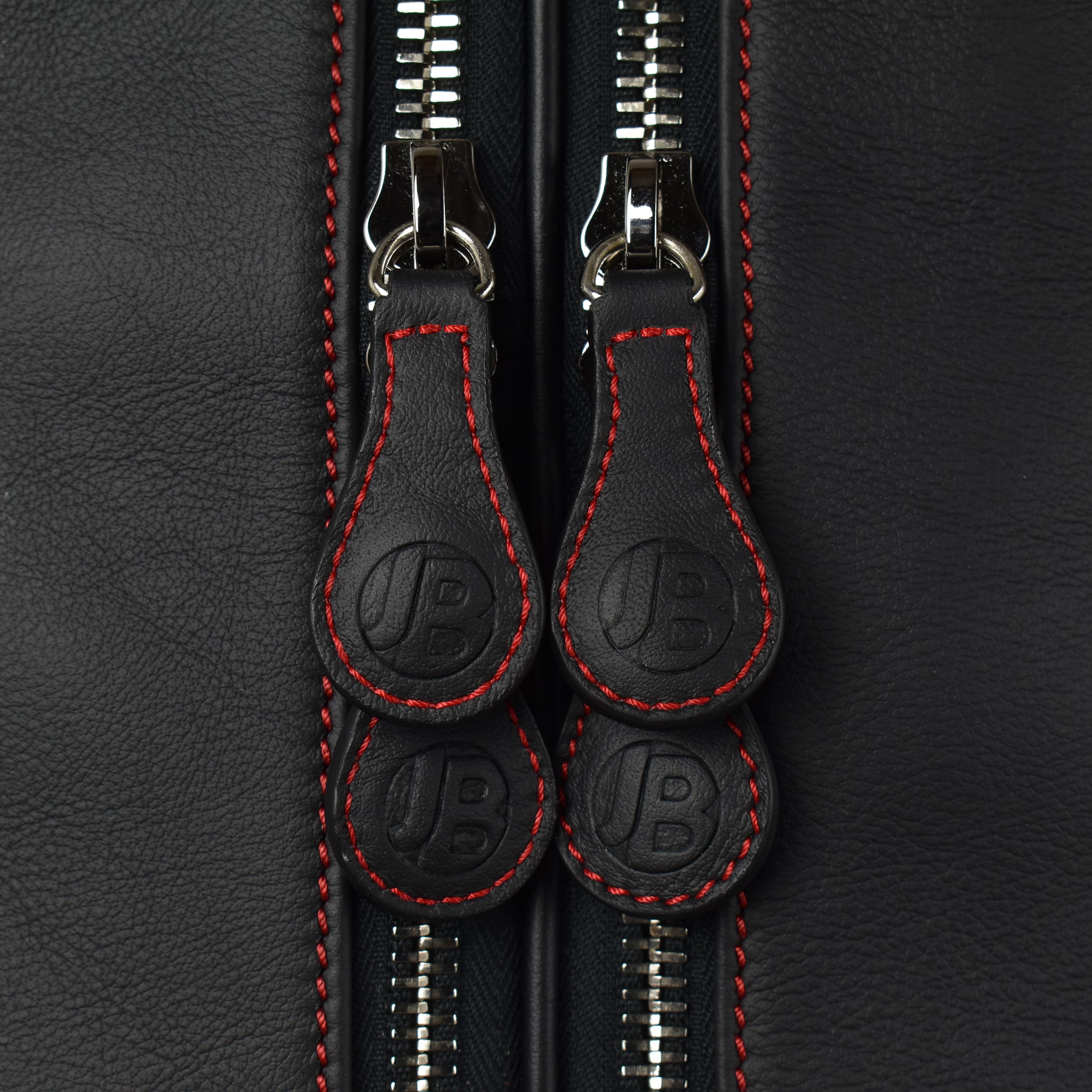 ttl red leather zip