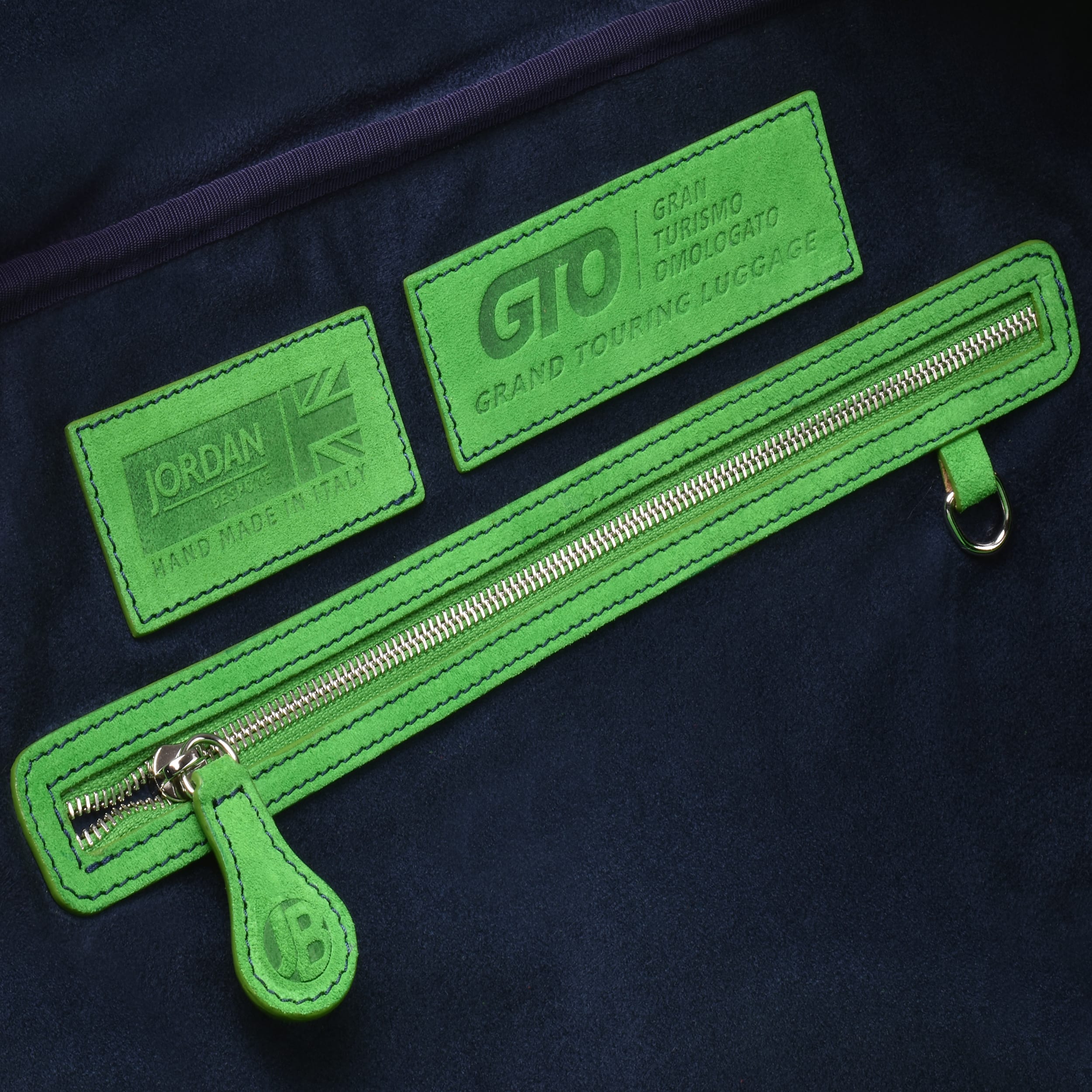 tuscan suede gto holdall lime inner