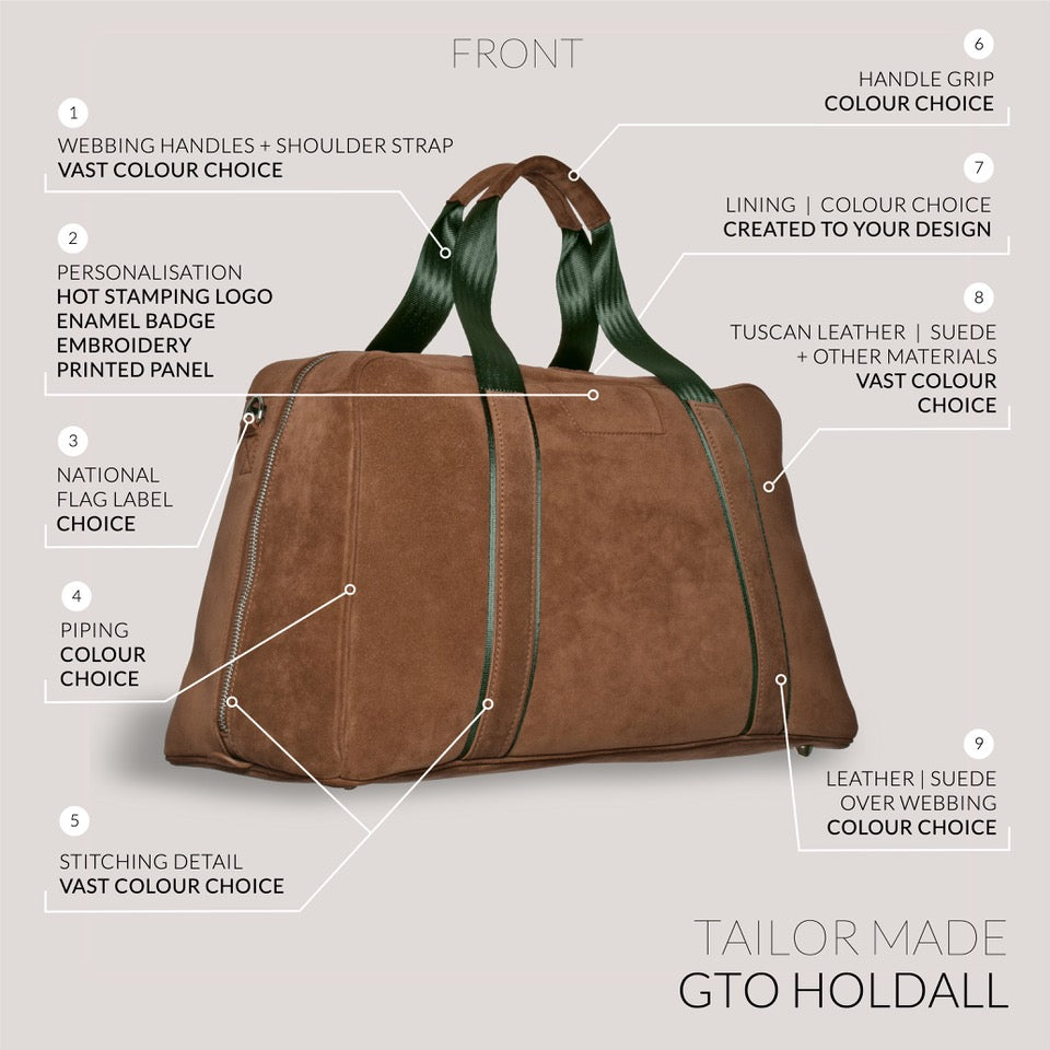 Tailor Made Suede GTO Holdall
