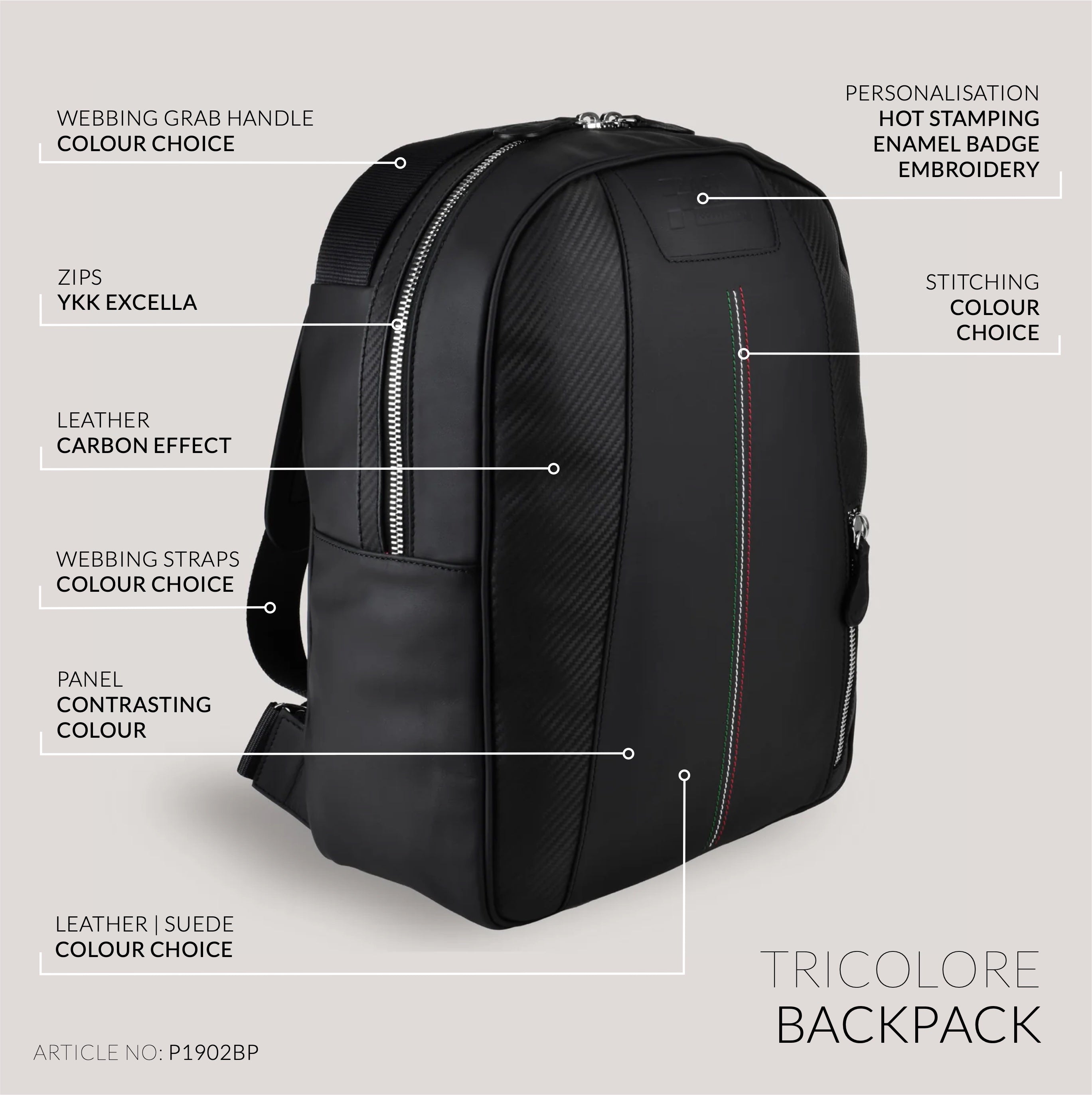 GTO Backpack - Tricolore