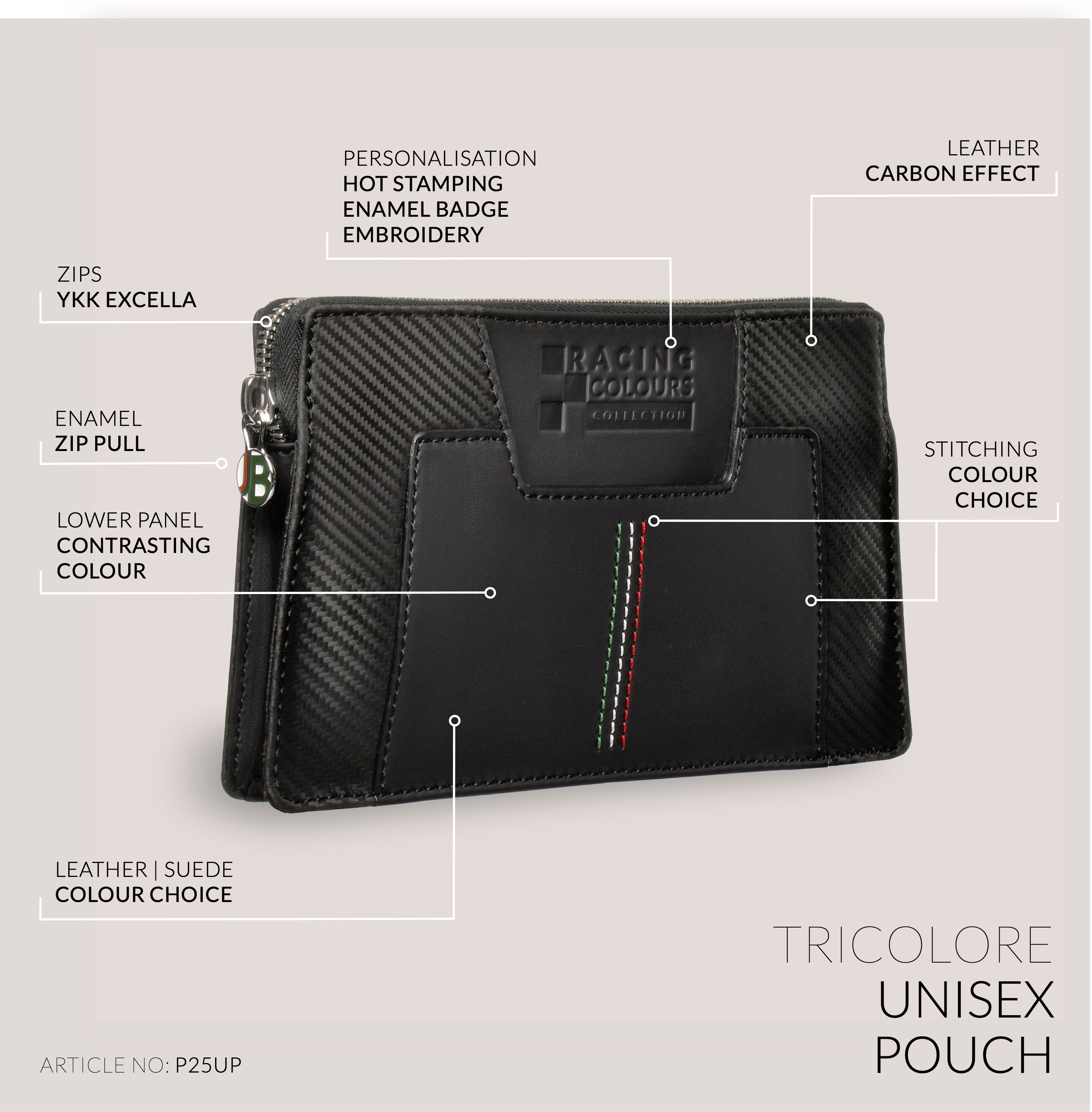 Unisex Pouch - Tricolore