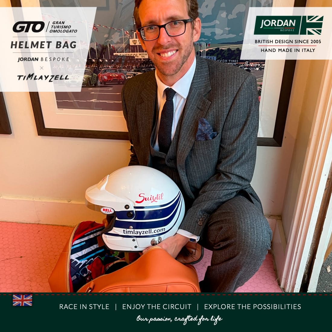 GTO Helmet Bag - Tim Layzell – Fangio/Collins