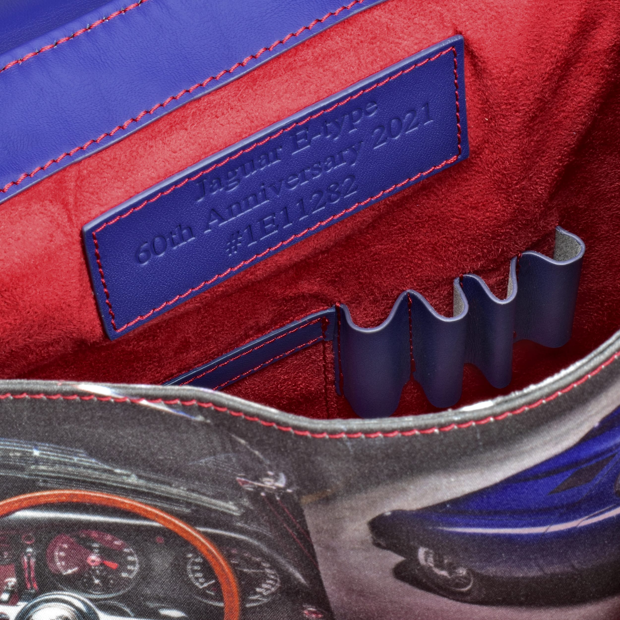 briefcase jaguar blue inner