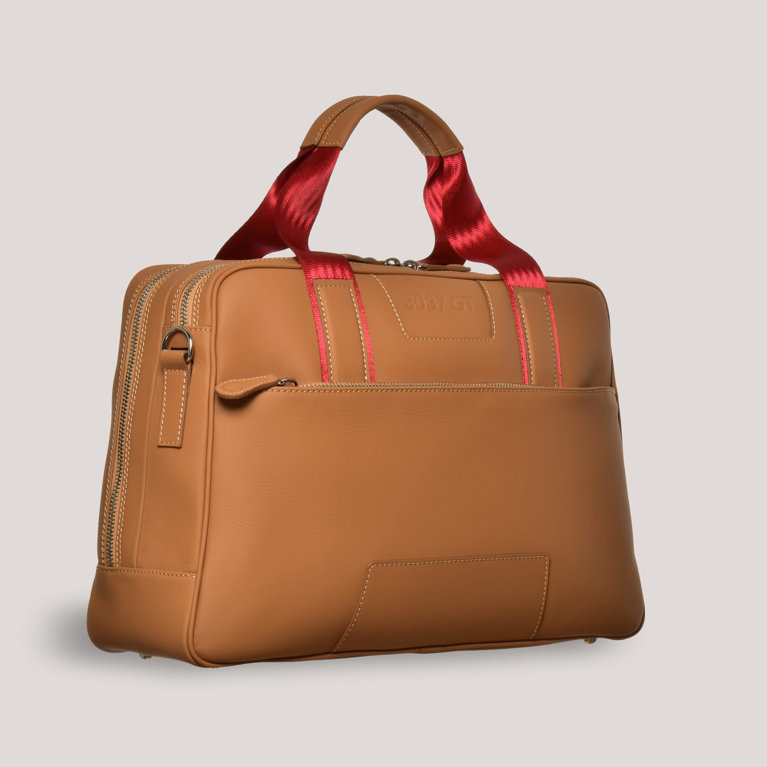 gto twin briefcase tan angle