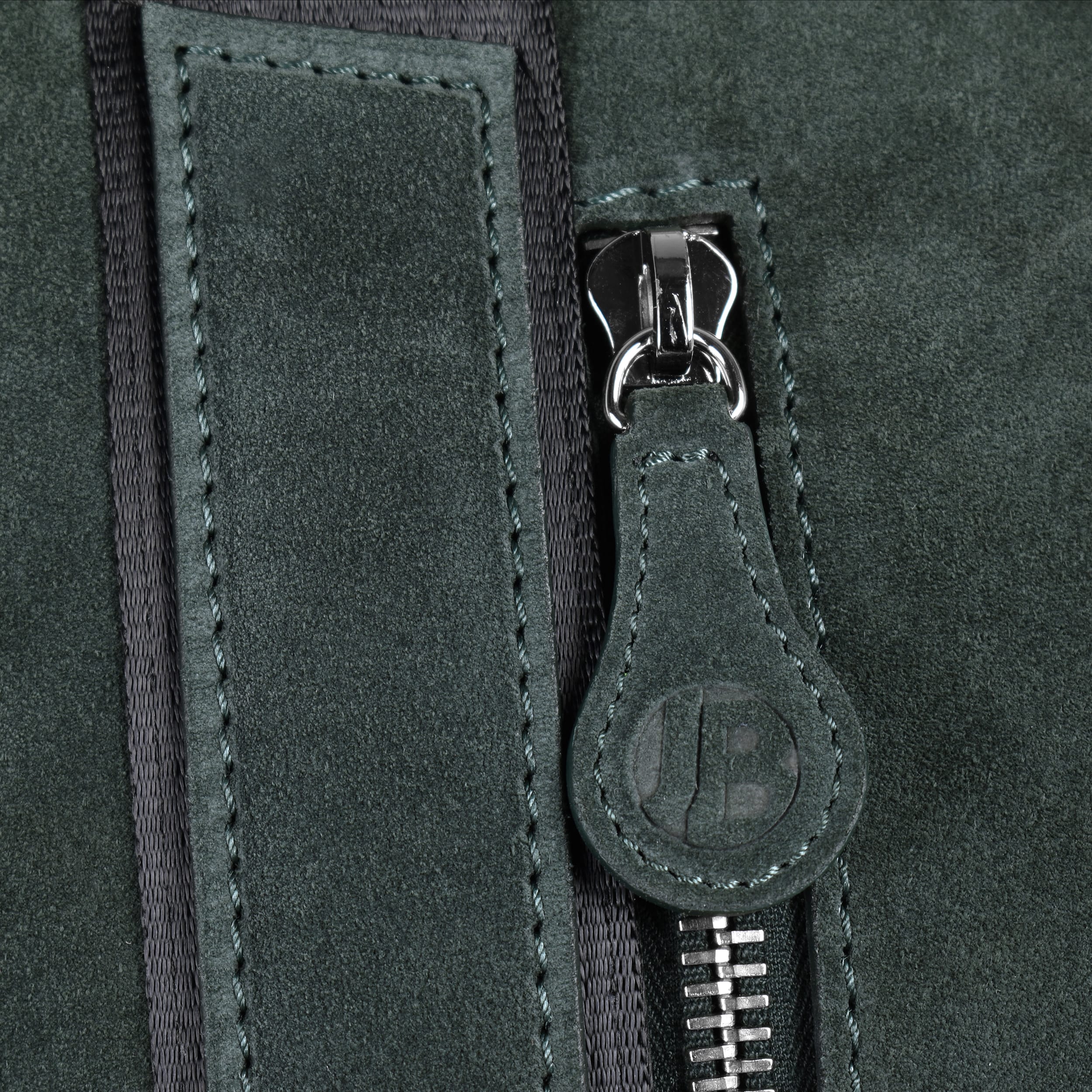 tuscan suede gto holdall green detail
